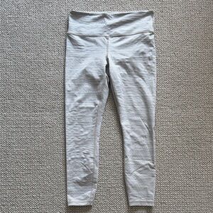 Athleta Heathered tan crop Leggings size M